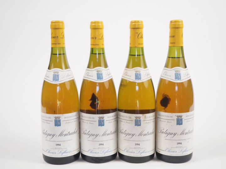 4 BOUTEILLES PULIGNY MONTRACHET OLIVIER LEFLAIVE - 1994 - ELT 