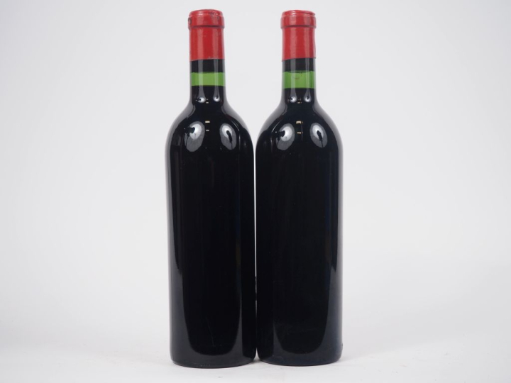 2 BOUTEILLES CHÂTEAU L'ÉVANGILE POMEROL - 1957 - TRÈS BONS NIVEAUX/SE/