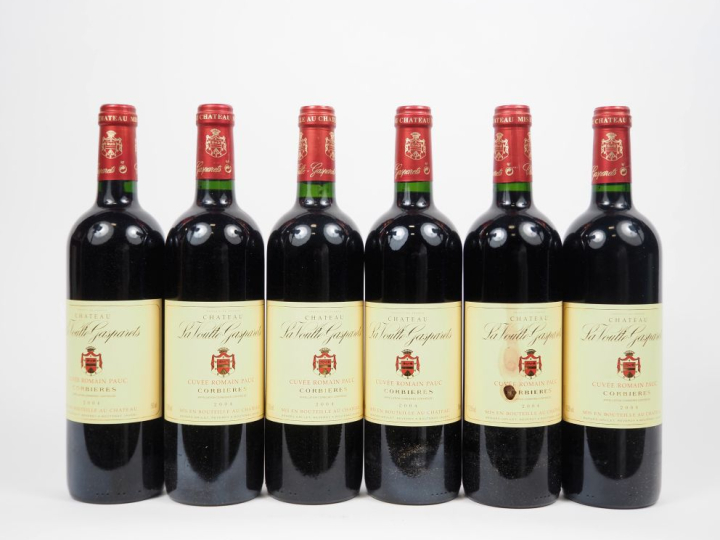 6 BOUTEILLES CHÂTEAU LA VOULTE GASPARETS "CUVÉE ROMAIN PAUC " CORBIÈRE