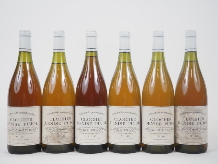 6 BOUTEILLES TOQUES ET CLOCHERS GRAND CHARDONNAY CLOCHER DENISE PUJOL 