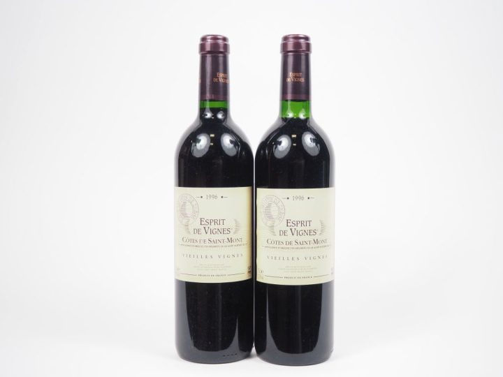 2 BOUTEILLES CÔTES DE SAINT MONT ESPRIT DE VIGNES "VIEILLES VIGNES" - 
