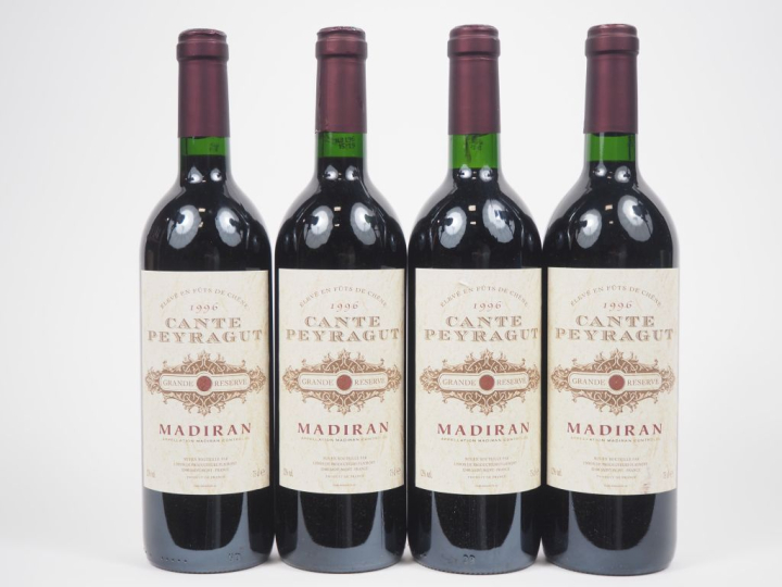 4 BOUTEILLE MADIRAN CANTE PEYRAGUT - 1996