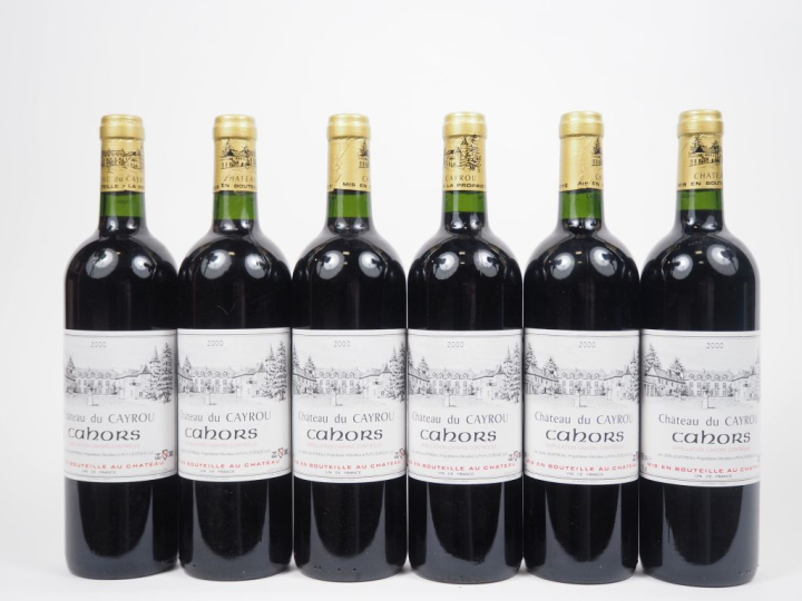6 BOUTEILLES CAHORS CHÂTEAU DU CAYROU - 2000