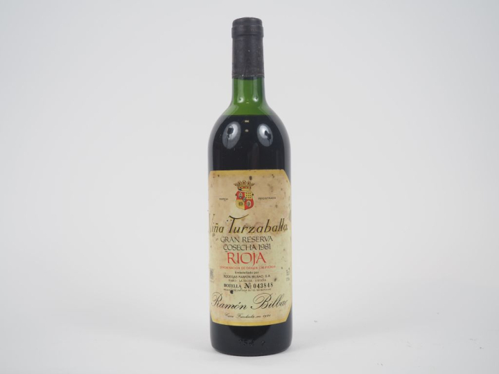 1 BOUTEILLE RIOJA VINA TURZABALLA "GRAN RESERVA" RAMON BILBAO - 1981 -
