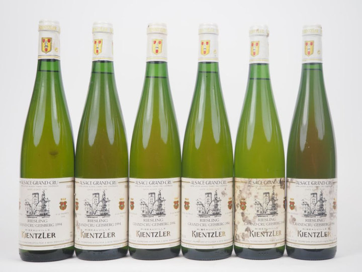6 BOUTEILLES RIESLING GC GEISBERG KIENTZLER - 1994 - 2 ET 