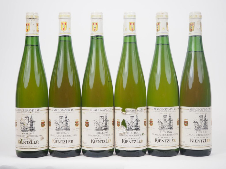 6 BOUTEILLES RIESLING GC GEISBERG KIENTZLER - 1994 - 1 EA 