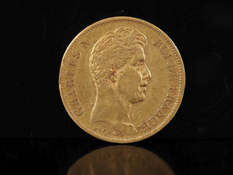 Vente aux enchères Pièce de 40 Francs or, 1828-A.  FRAIS ACHETEURS 10% HT.