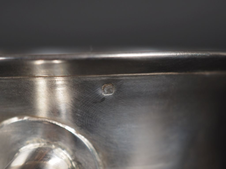 Ravissante petite casserole à bec verseur en argent 925, poinçon Miner