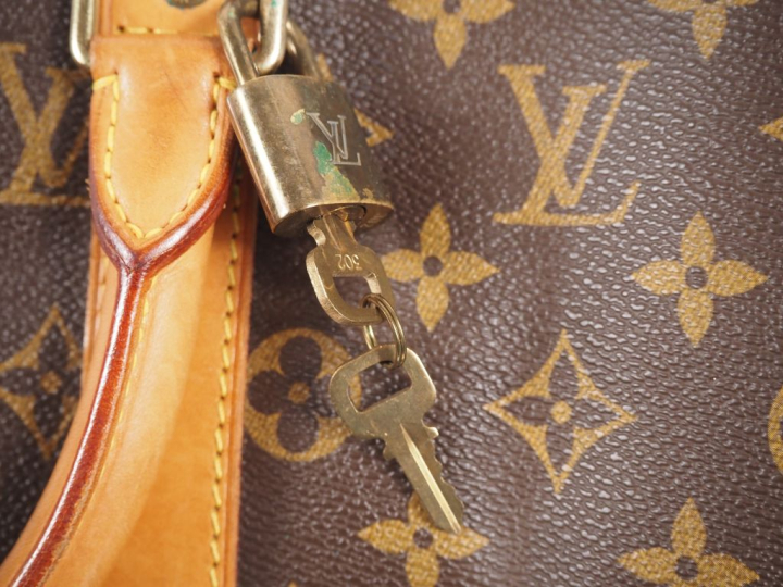 Louis VUITTON, Keepall 45 Sac en toile enduite monogrammée et cuir nat