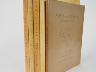 Vente aux enchères [BONNARD]. ROGER-MARX (Claude). BONNARD LITHOGRAPHE. Monte-Carlo, Saur