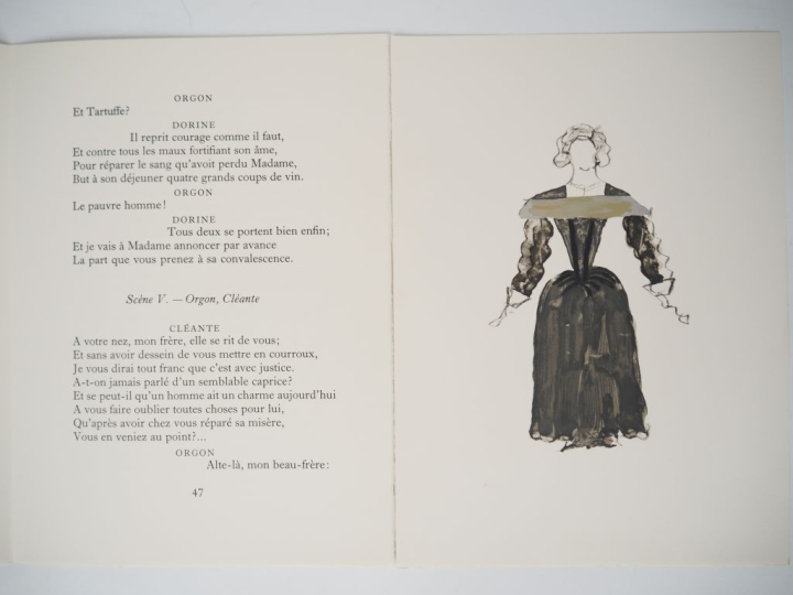 [BRAQUE]. MOLIÈRE. LE TARTUFFE ou L'IMPOSTEUR. P., Maurice Gonon, Le T