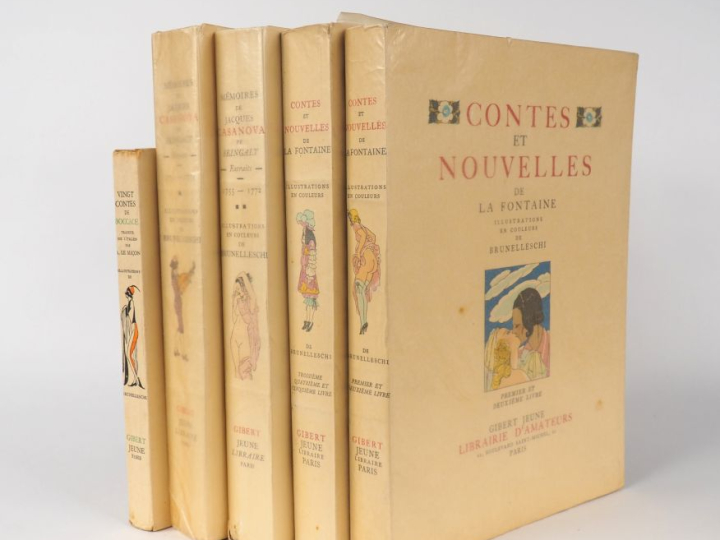 [BRUNELLESCHI]. 3 OUVRAGES EN 5 VOLUMES ILLUSTRÉS PAR UMBERTO BRUNELLE