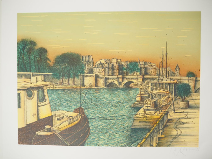 CARZOU (Jean). PARIS SUR SEINE. P., Éditions de Francony et Michèle Tr