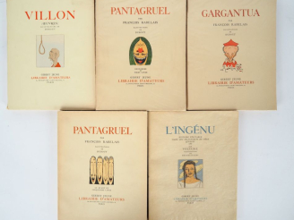 Vente aux enchères [DUBOUT]. 4 VOLUMES ILLUSTRÉS PAR DUBOUT : RABELAIS (François). GARGAN