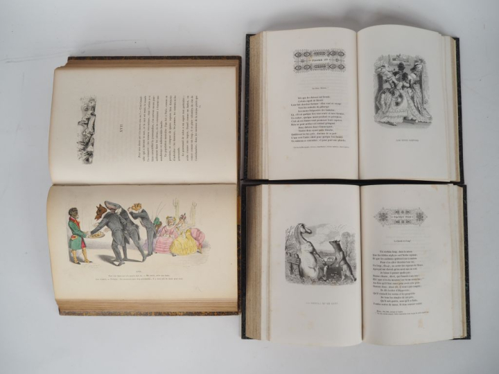 [GRANDVILLE]. LA FONTAINE (Jean de). FABLES. P., Fournier aîné, 1838. 