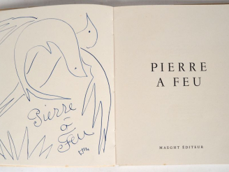 Vente aux enchères [MATISSE]. PIERRE À FEU. Les Miroirs profonds. P., Maeght, 1947. In-4 