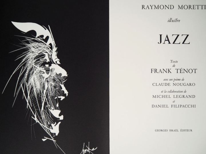 [MORETTI]. TÉNOT (Frank). JAZZ. Texte de Frank Ténot avec un poème de 