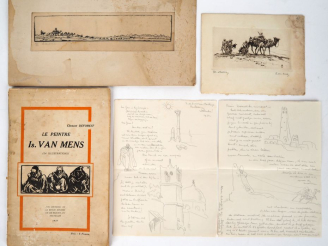 Vente aux enchères VAN MENS (Isidorus Maria Cornelis, dit Is.). ENSEMBLE DE DOCUMENTS. [P