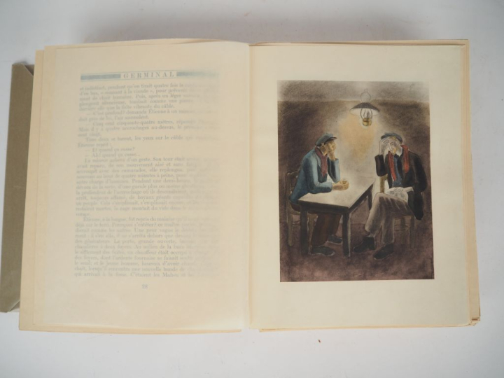 ZOLA (Émile). GERMINAL. P., Javal et Bourdeaux, 1928. Grand et fort vo