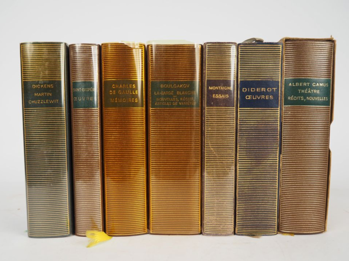 La Pléïade. Lot de 7 volumes : - DICKENS. Martin Chuzzlewit. 1 vol. - 