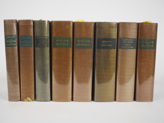 Vente aux enchères La Pléïade. Lot de 8 volumes : - PROUST. A la recherche du temps perdu