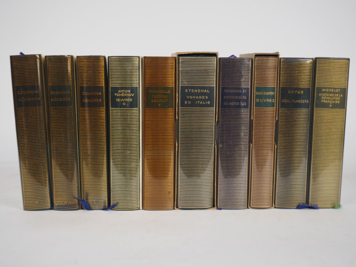 La Pléïade. Lot de 10 volumes : - CASANOVA. Mémoires. 2 vol. - ANTON T