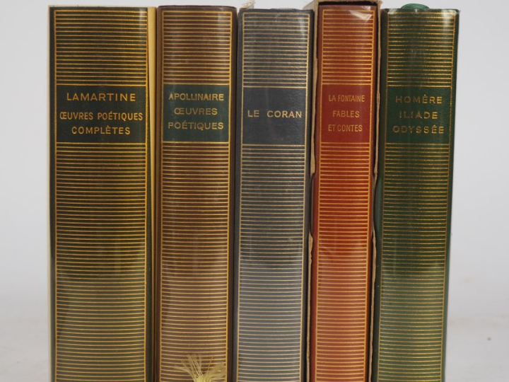 La Pléïade. Lot de 5 volumes : - LAMARTINE. Œuvres poétiques complètes
