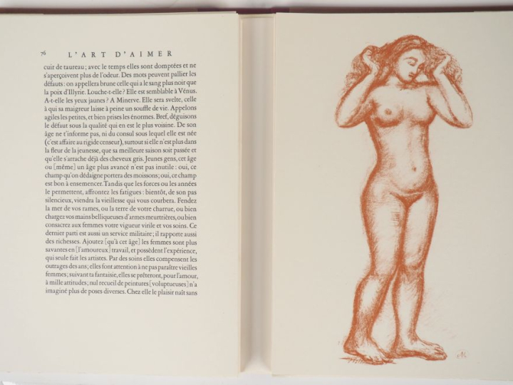 OVIDE. L'art d'aimer, illustrations d'Aristide MAILLOL. 1 vol.