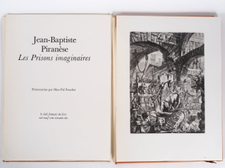 Vente aux enchères Jean Baptiste PIRANESE. Les prisons imaginaires, présentation par Max-