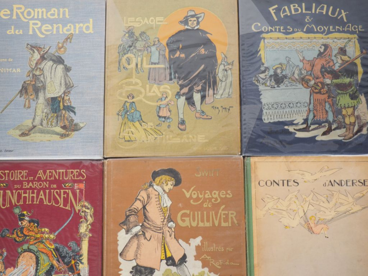 ENFANTINA. Lot de 14 livres comprenant : - Le Roman du Renard, illustr