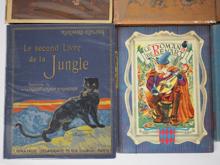 ENFANTINA. Lot de 14 livres comprenant : - Le Roman du Renard, illustr