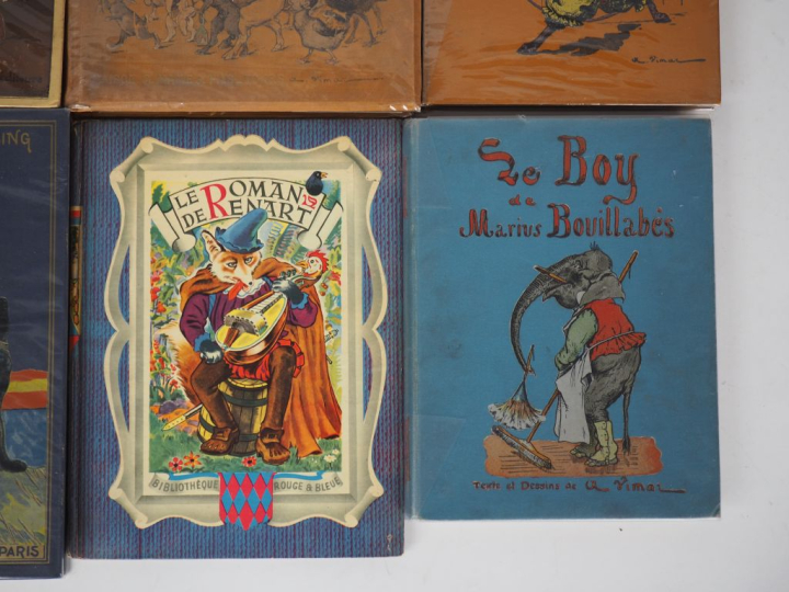 ENFANTINA. Lot de 14 livres comprenant : - Le Roman du Renard, illustr