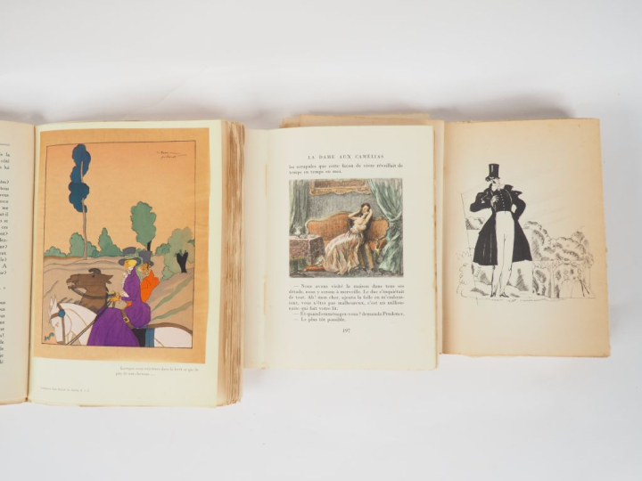 Lot de livres comprenant 8 volumes : - Honoré de BALZAC. La fille aux 