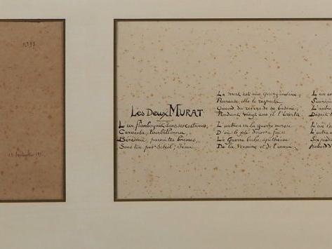 Albert ROBIDA (1848-1926). « Les deux Murat » Aquarelle et rehauts de 