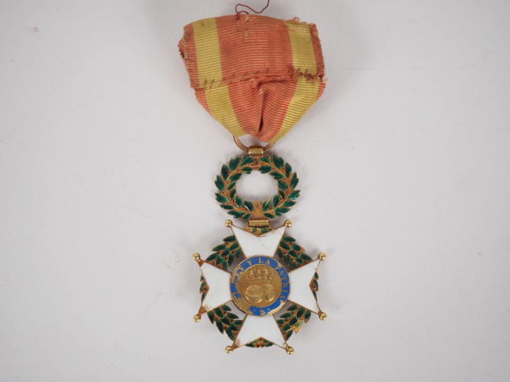 ESPAGNE  ORDRE DE SAINT-FERDINAND Croix de chevalier de 2e classe, ave