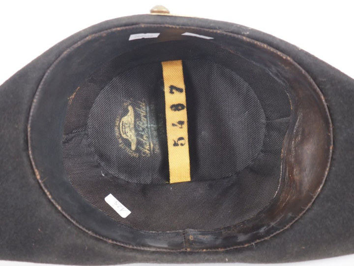 Bicorne et tunique de polytechnicien.  IIIe République.  A.B.E. Matric
