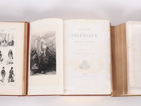 Lot de livres comprenant 11 volumes : - Lord Geroge Gordon BYRON. Œuvr
