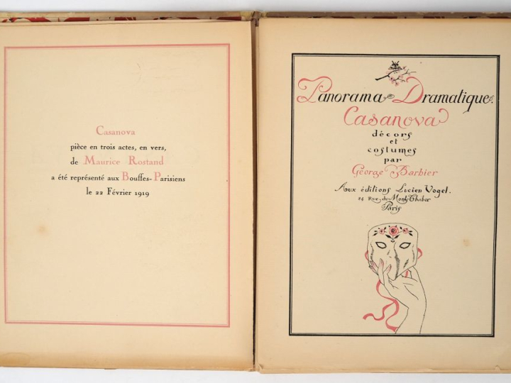 BARBIER (George). PANORAMA DRAMATIQUE. CASANOVA. Décors et costumes pa