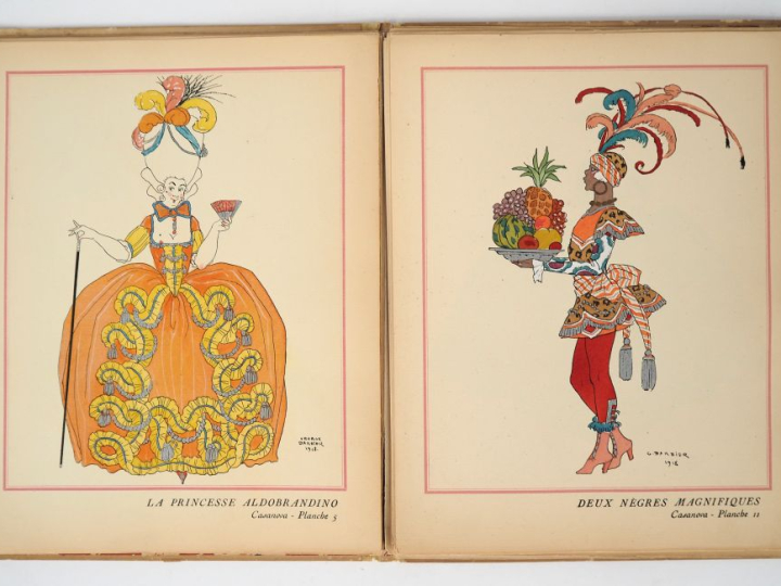 BARBIER (George). PANORAMA DRAMATIQUE. CASANOVA. Décors et costumes pa