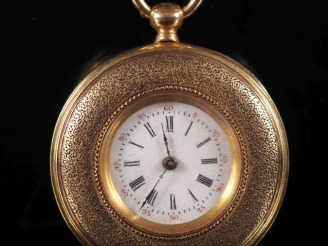 Vente aux enchères RETOURET Fct, Paris N°75206 Montre de col Napoléon III en or jaune, à 