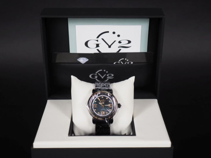 GEVRIL, Marsala Tortoise Montre braceket en acier.  Cadran imitation é