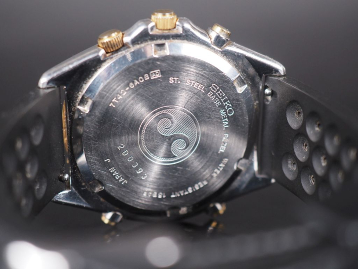 SEIKO, Sports 150 Chronograph Montre bracelet en acier et or jaune 750