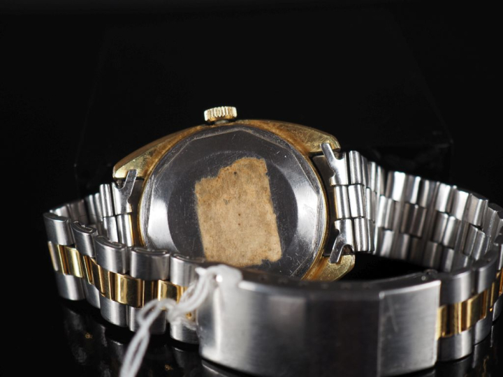 TISSOT, Seastar Automatic Montre bracelet en métal doré et argenté.  C