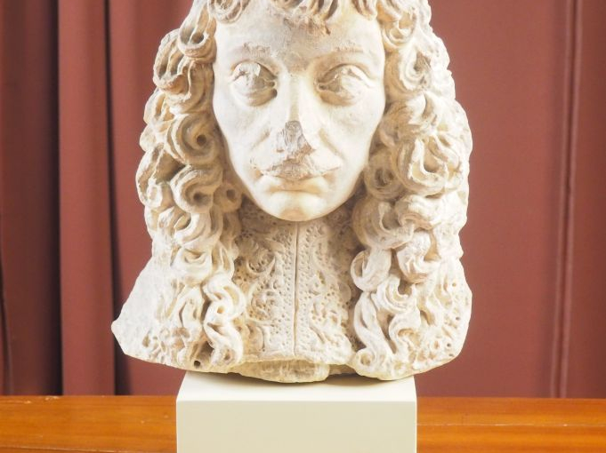 École française XVIIème. "Portrait de Pierre-Paul Riquet" Sculpture en