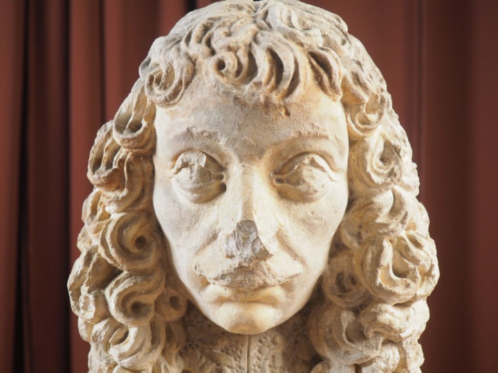 École française XVIIème. "Portrait de Pierre-Paul Riquet" Sculpture en