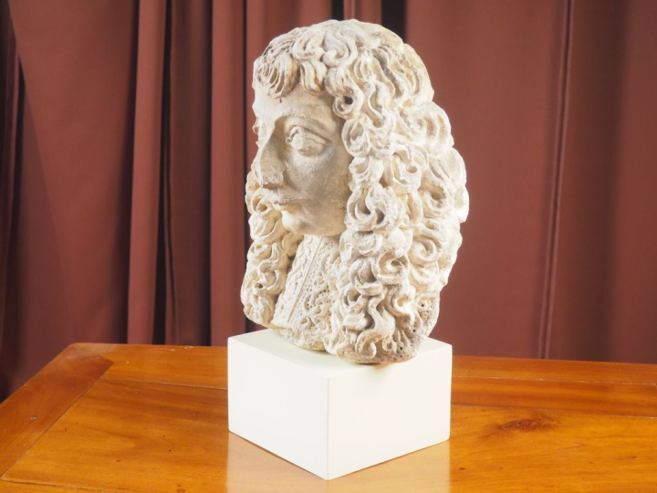 École française XVIIème. "Portrait de Pierre-Paul Riquet" Sculpture en