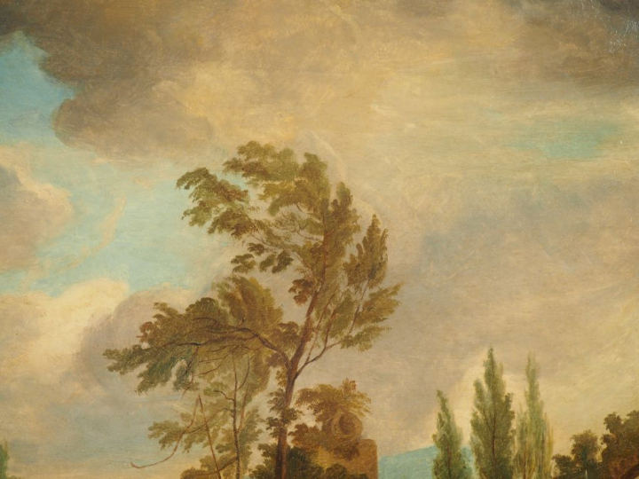 WOUVERMANS (suiveur de) « Le carrosse et le dressage » Paire d’huiles 