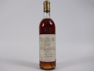 Vente aux enchères 1 BOUTEILLE CHÂTEAU RAYNE VIGNEAU 1er CC SAUTERNES - 1970 - LB-HEP/EA