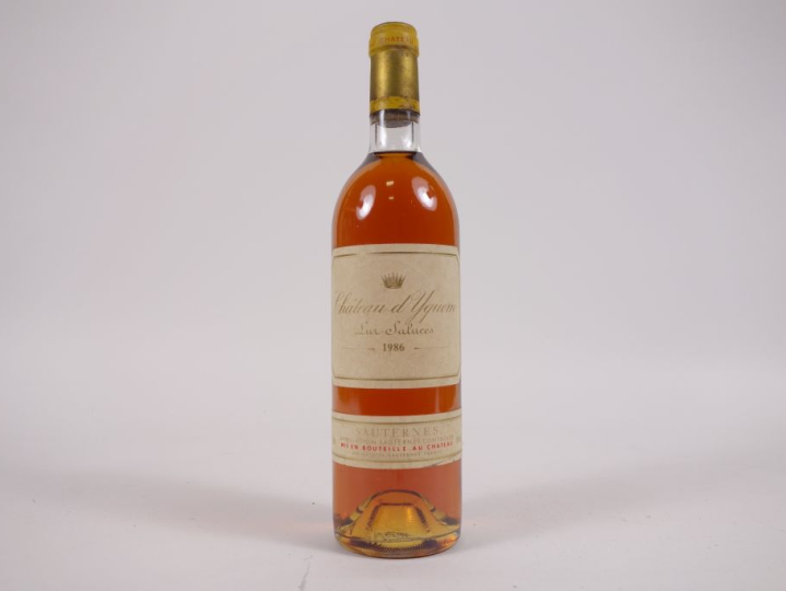 1 BOUTEILLE CHÂTEAU D'YQUEM 1er CCS SAUTERNES - 1986 - BG