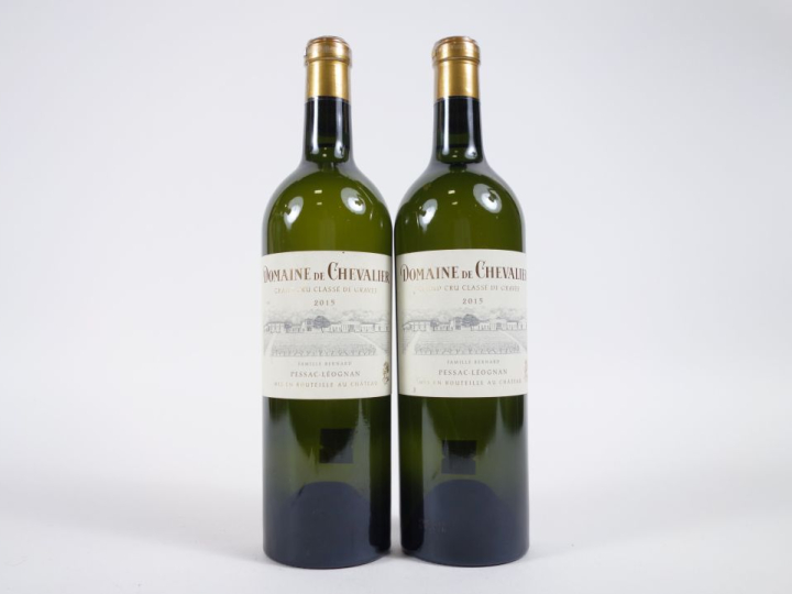 2 BOUTEILLES DOMAINE DE CHEVALIER GCC GRAVES - 2015